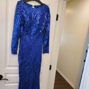 MissOrd longsleeve formal Blues Sequin Formal evening Dress